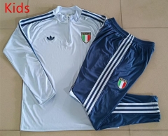 26-27 Italy Light Blue Kids/Youth Soccer Tracksuit-815