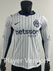 Player Version 26-27 Inter Milan Away White LS Thailand Soccer Jersey AAA-0871 Player Version 26-27 Inter Milan Away White LS Thailand Soccer Jersey AAA-0871