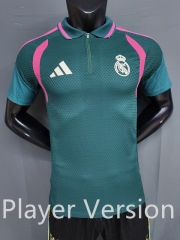 (S-3XL)26-27 Player Version Real Madrid Dark Green Jersey AAA-9926