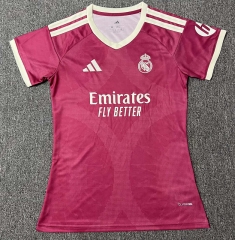 26-27 Real Madrid 2nd Away Red Thailand Women Soccer Jersey AAA-708 26-27 Real Madrid 2nd Away Red Thailand Women Soccer Jersey AAA-708