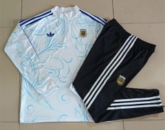 26-27 Argentina White Inkjet Thailand Soccer Tracksuit -815