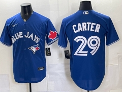 (Logo 1) Toronto Blue Jays #29 Blue MLB Jersey - 0840