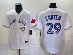 (Logo 1) Toronto White Jays #29 Blue MLB Jersey - 0840