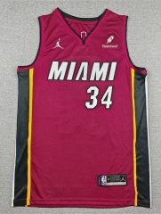 Miami Heat Red #34 NBA Jersey-1380 Miami Heat Red #34 NBA Jersey-1380