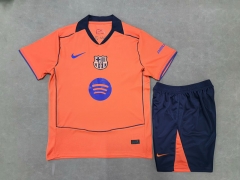 25-26 Barcelona Away Orange Soccer Uniform-6748 25-26 Barcelona Away Orange Soccer Uniform-6748