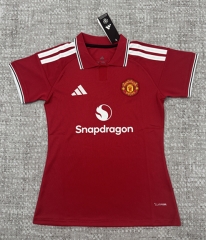 26-27 Manchester United Home Red Women Thailand Soccer Jersey AAA-4506 26-27 Manchester United Home Red Women Thailand Soccer Jersey AAA-4506
