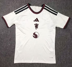 (S-4XL) 26-27 Manchester United 2nd Away White Thailand Soccer Jersey-417