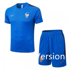 (S-3XL)Player Version 26-27 France Color Blue Thailand Training Soccer Uniform-9926 (S-3XL)Player Version 26-27 France Color Blue Thailand Training Soccer Uniform-9926