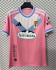 (S-4XL) 26-27 Real Oviedo 2nd Away Pink Thailand Soccer Jersey AAA-2044 (S-4XL) 26-27 Real Oviedo 2nd Away Pink Thailand Soccer Jersey AAA-2044