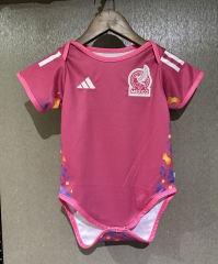 26-27 Mexico Goalkeeper Pink Baby Soccer Uniform-CS 26-27 Mexico Goalkeeper Pink Baby Soccer Uniform-CS
