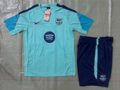 26-27 Barcelona Lake Blue Thailand Soccer Training Uniform-4627 26-27 Barcelona Lake Blue Thailand Soccer Training Uniform-4627