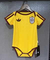 26-27 Spain Home Yellow Baby Soccer Uniform-CS