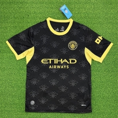 (S-4XL) 26-27 Manchester City Away Black Thailand Soccer Jersey AAA-403 (S-4XL) 26-27 Manchester City Away Black Thailand Soccer Jersey AAA-403