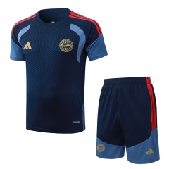 26-27 Bayern München Royal Blue Thailand Soccer Short-sleeve Tracksuit Uniform 26-27 Bayern München Royal Blue Thailand Soccer Short-sleeve Tracksuit Uniform