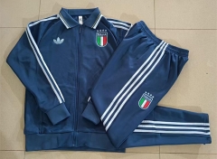 26-27 Italy Dark Blue Thailand Soccer Jacket Uniform-815 26-27 Italy Dark Blue Thailand Soccer Jacket Uniform-815