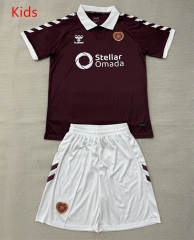 26-27 Heart of Midlothian Dark Red Kids/Youth Soccer Uniform-AY