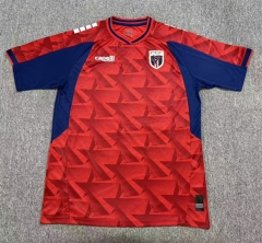 (S-4XL) 26-27 Cape Verde 2nd Away Red Thailand Soccer Training Jersey-8025