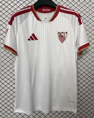 (S-4XL)26-27 Sevilla Home White Thailand Soccer Jersey AAA-2044 (S-4XL)26-27 Sevilla Home White Thailand Soccer Jersey AAA-2044