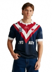 (S-7XL)2026 Roosters Royal Blue Thailand Rugby Shirt