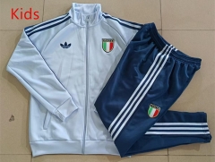 26-27 Italy Light Blue Kids/Youth Soccer Jacket Uniform-815