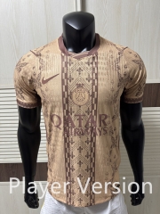 26-27 Player Special Version PSG Khaki Thailand Training Soccer Jersey-4691