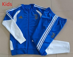 26-27 Juventus Color Blue Kids/Youth Soccer Jacket Uniform-815