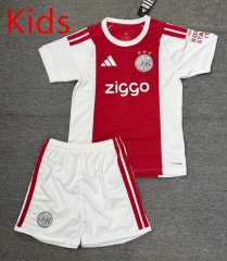 26-27 Ajax Hone Red&White Kid/Youth Soccer Uniform-4247 26-27 Ajax Hone Red&White Kid/Youth Soccer Uniform-4247