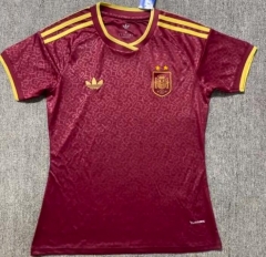 26-27 Spain 2nd Away Red (2 Star) Thailand Women Soccer Jersey AAA 26-27 Spain 2nd Away Red (2 Star) Thailand Women Soccer Jersey AAA