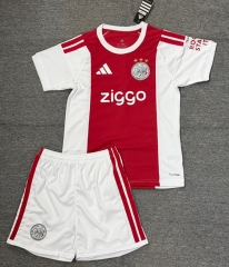 26-27 Ajax Hone Red&White Soccer Uniform-4247