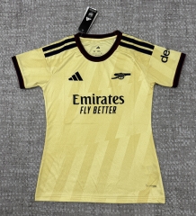 26-27 Arsenal 2nd Away Yellow Women Soccer Jersey AAA-4506 26-27 Arsenal 2nd Away Yellow Women Soccer Jersey AAA-4506