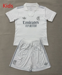 26-27 Commemorate Version Real Madrid White Kids/Youth Soccer Uniform-AY