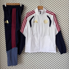 26-27 Bayern München White Soccer Trench Coat Uniform-2315