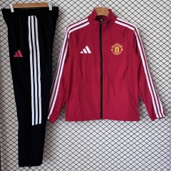 26-27 Manchester United Red Trench Coat Uniform-2315