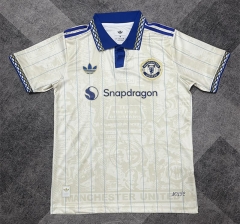 (S-4XL) 26-27 Special Version Manchester United Beige Thailand Soccer Jersey-9899