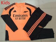 26-27 Arsenal Orange Kids/Youth Soccer Tracksuit -815