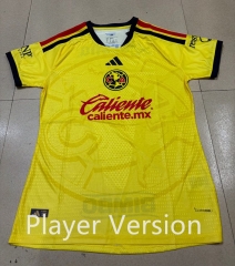 26-27 Player Version Club America Home Yellow Women Soccer Jersey AAA-5492