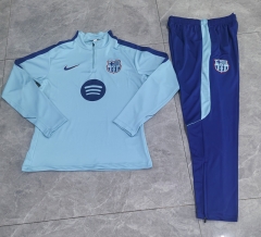 26-27 Barcelona Light Blue Thailand Soccer Tracksuit-411