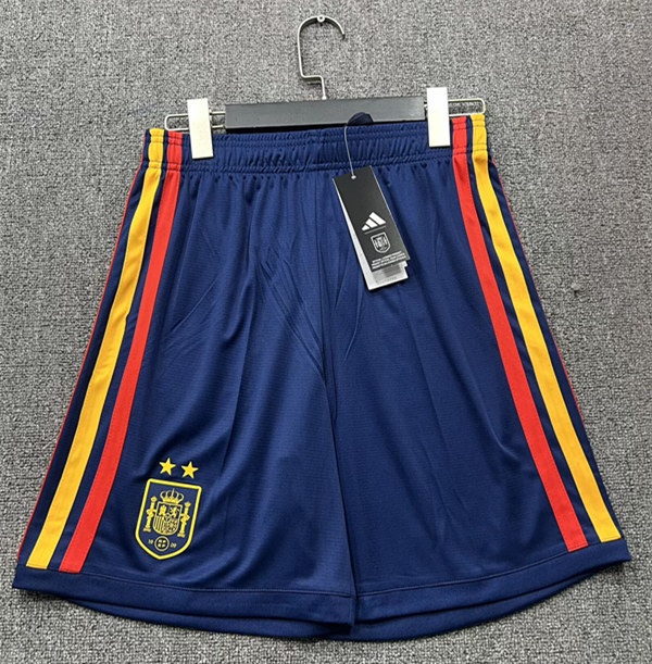 26-27 Spain (2 Star) Home Royal Blue Thailand Soccer Shorts