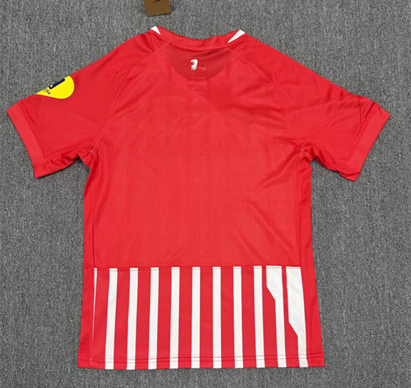(S-4XL)26-27 SC Freiburg Home White&Red Thailand Soccer Jersey AAA-7676