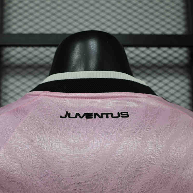 Player Version 26-27 Juventus Away Pink Thailand Soccer Jersey AAA-888