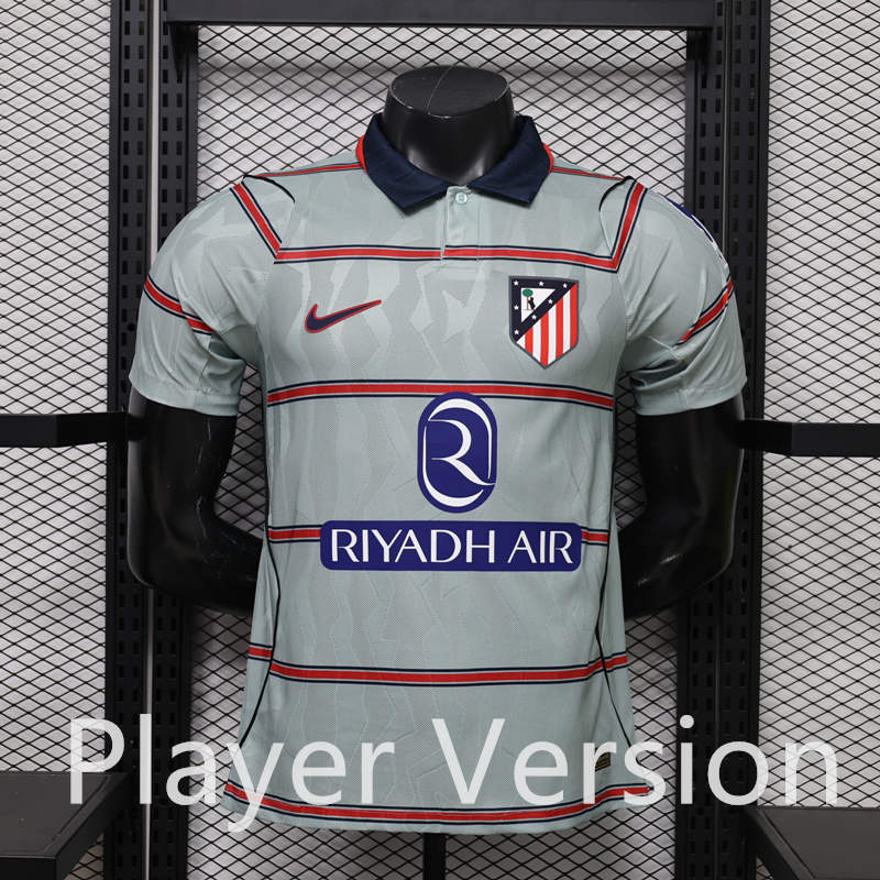 Player Version 26-27 Club Atlético Madrid 2nd Away Gray Thailand Soccer Jersey AAA-888
