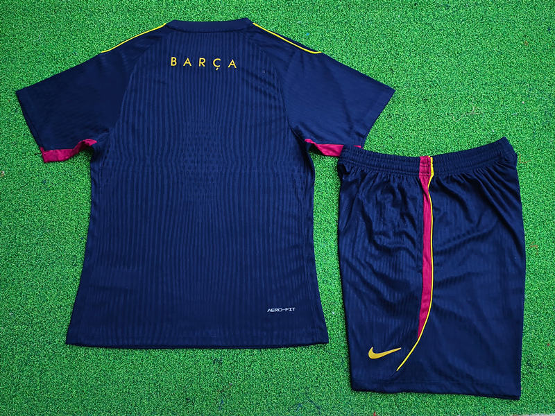 (S-3XL)26-27 Barcelona Royal Blue Thailand Soccer Training Uniform-9926