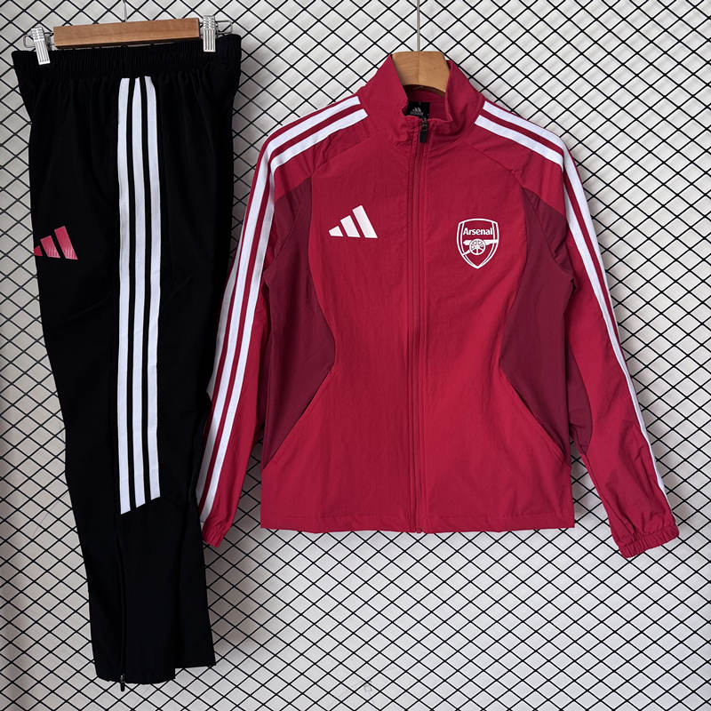 26-27 Arsenal Red Trench Coats Suit-2315
