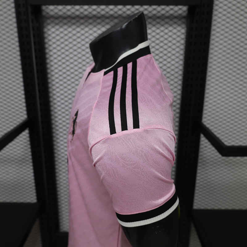 Player Version 26-27 Juventus Away Pink Thailand Soccer Jersey AAA-888