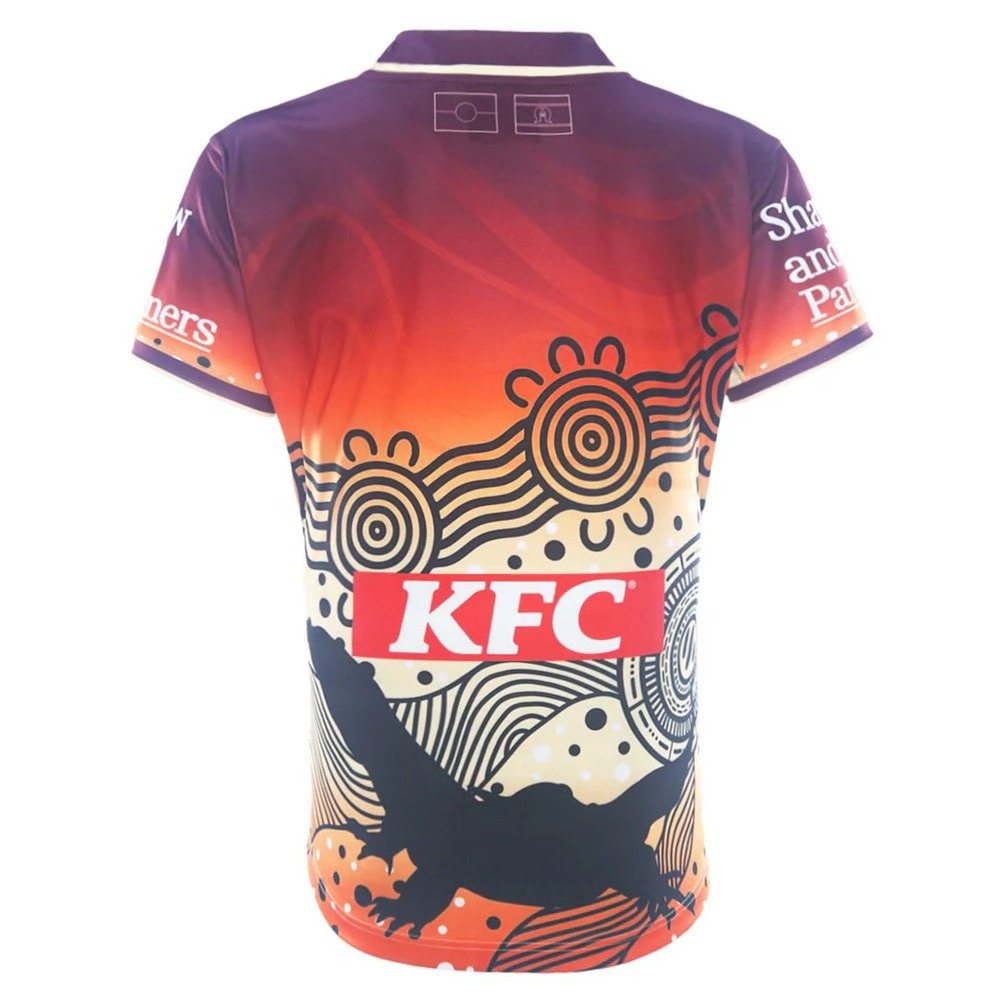 (S-7XL)2026 Indigenous Version Manly Warringah Sea Eagles Red&Yellow Thailand Rugby Shirt