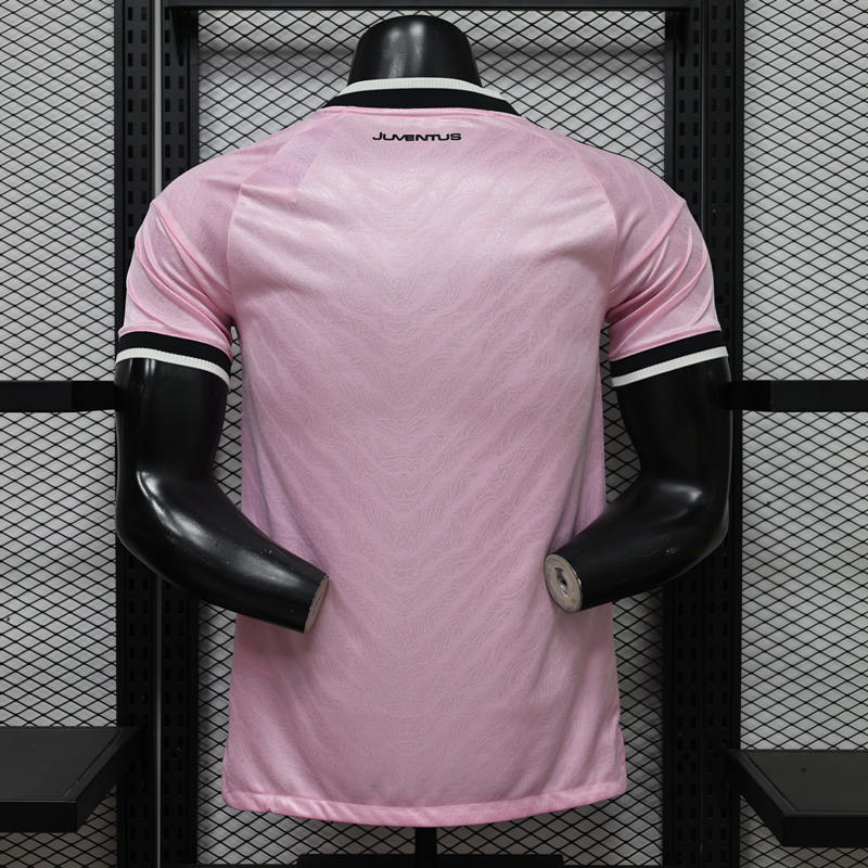 Player Version 26-27 Juventus Away Pink Thailand Soccer Jersey AAA-888