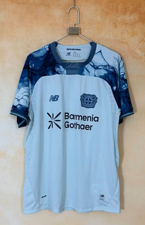 (S-4XL) 26-27 Bayer 04 Leverkusen Away Cyan Thailand Soccer Jersey AAA-2315