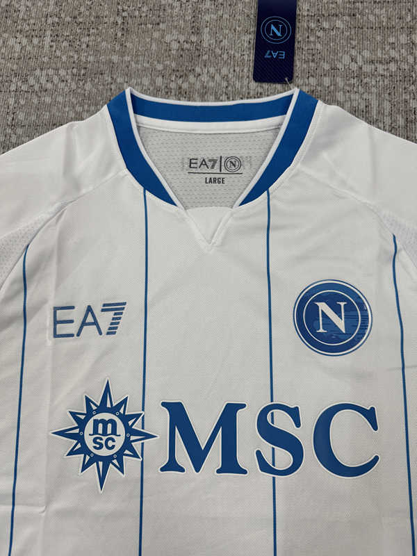 (S-4XL) 26-27 Napoli Away White Thailand Soccer Jersey AAA-4506