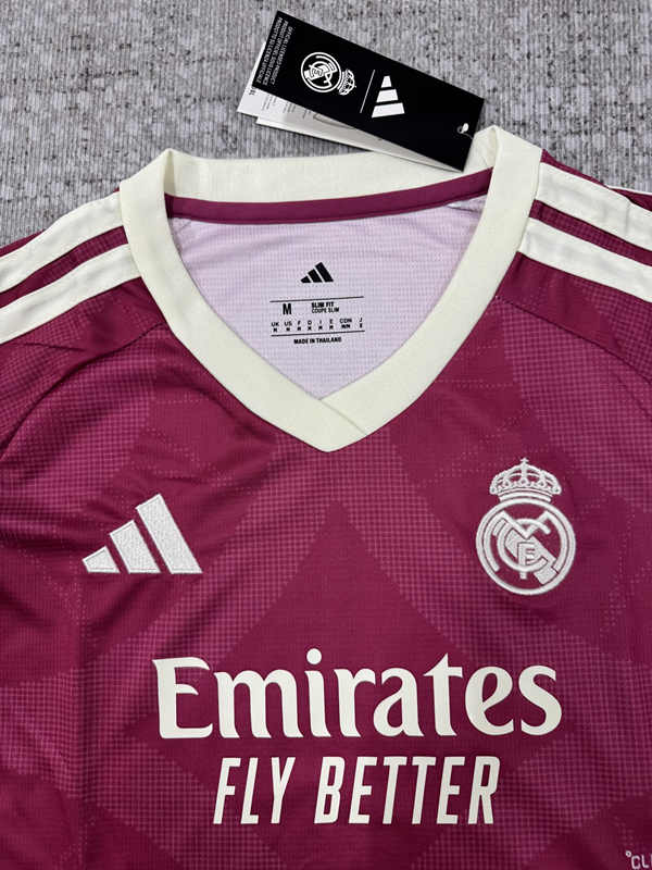 26-27 Real Madrid 2nd Away Red Women Midriff-baring Cheerleader Uniform-6723