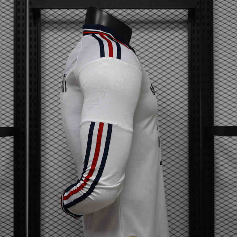 (S-3XL) Player Version 26-27 Bayern München Away White LS Thailand Soccer Jersey AAA-888